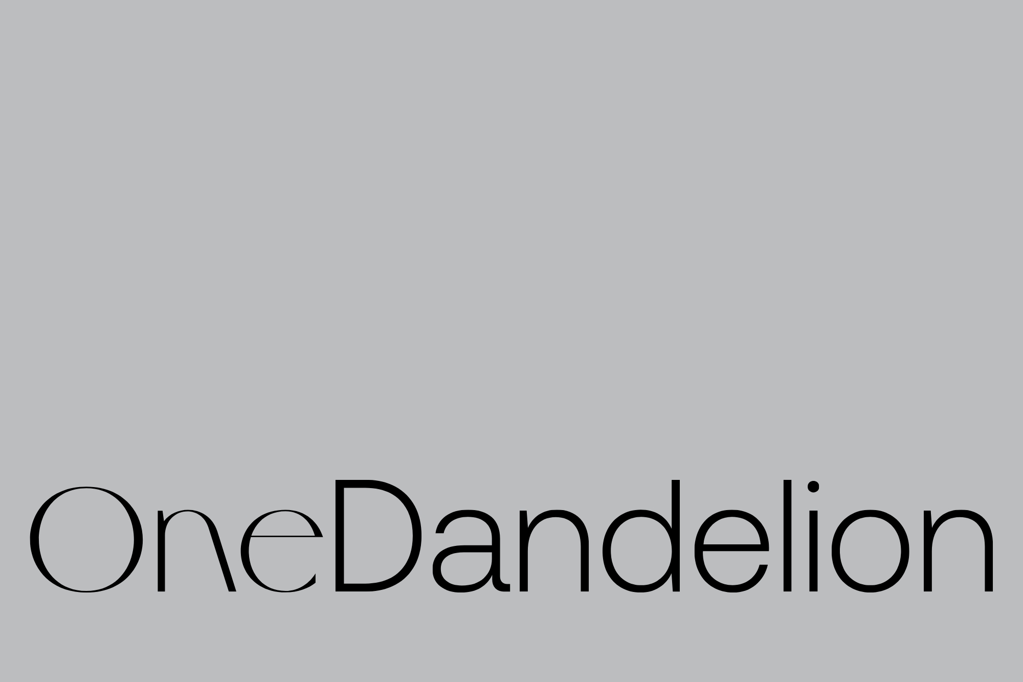 One Dandelion (01) One Dandelion (01)